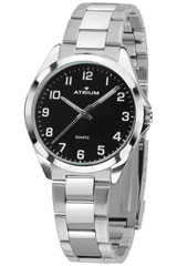 Atrium Armbanduhr A16-12 - Montre Homme en Cuir Noir avec Cadran Vert , -  Achat/vente montre Blanc - Cdiscount