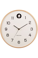 Karlsson - Orologio a palette senza alloggiamento, bianco, con supporto in  ottone, in acciaio, 8,5 x 36 x 14 cm 